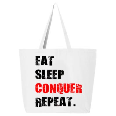 Eat Sleep Conquer Repeat 25L Jumbo Tote