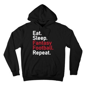 Eat Sleep Fantasy Football Repeat Hoodie