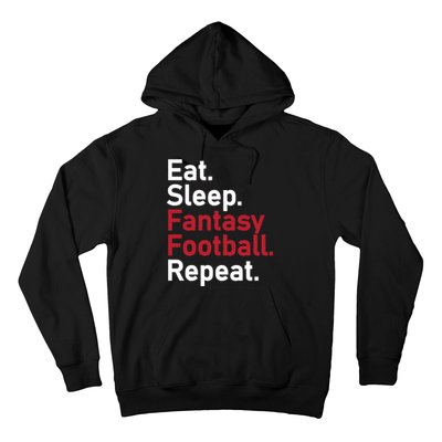 Eat Sleep Fantasy Football Repeat Hoodie