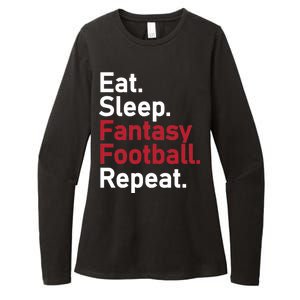 Eat Sleep Fantasy Football Repeat Womens CVC Long Sleeve Shirt