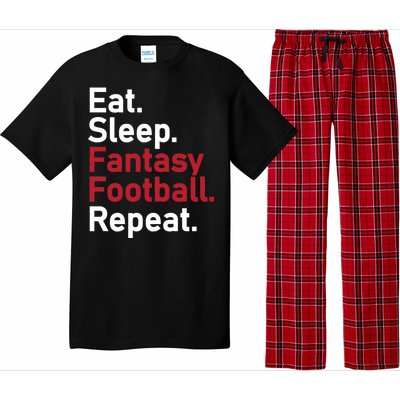 Eat Sleep Fantasy Football Repeat Pajama Set