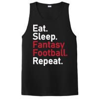 Eat Sleep Fantasy Football Repeat PosiCharge Competitor Tank