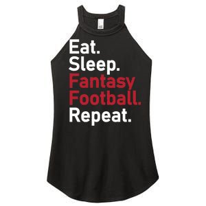 Eat Sleep Fantasy Football Repeat Women's Perfect Tri Rocker Tank