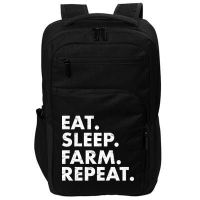 Eat Sleep Farm Repeat Impact Tech Backpack