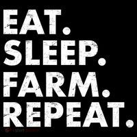 Eat Sleep Farm Repeat Wool Snapback Cap