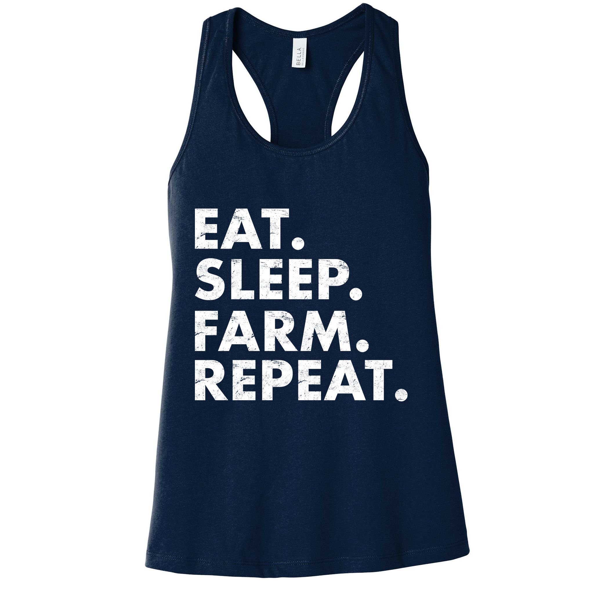 Eat Sleep Farm Repeat Womens Tank Top