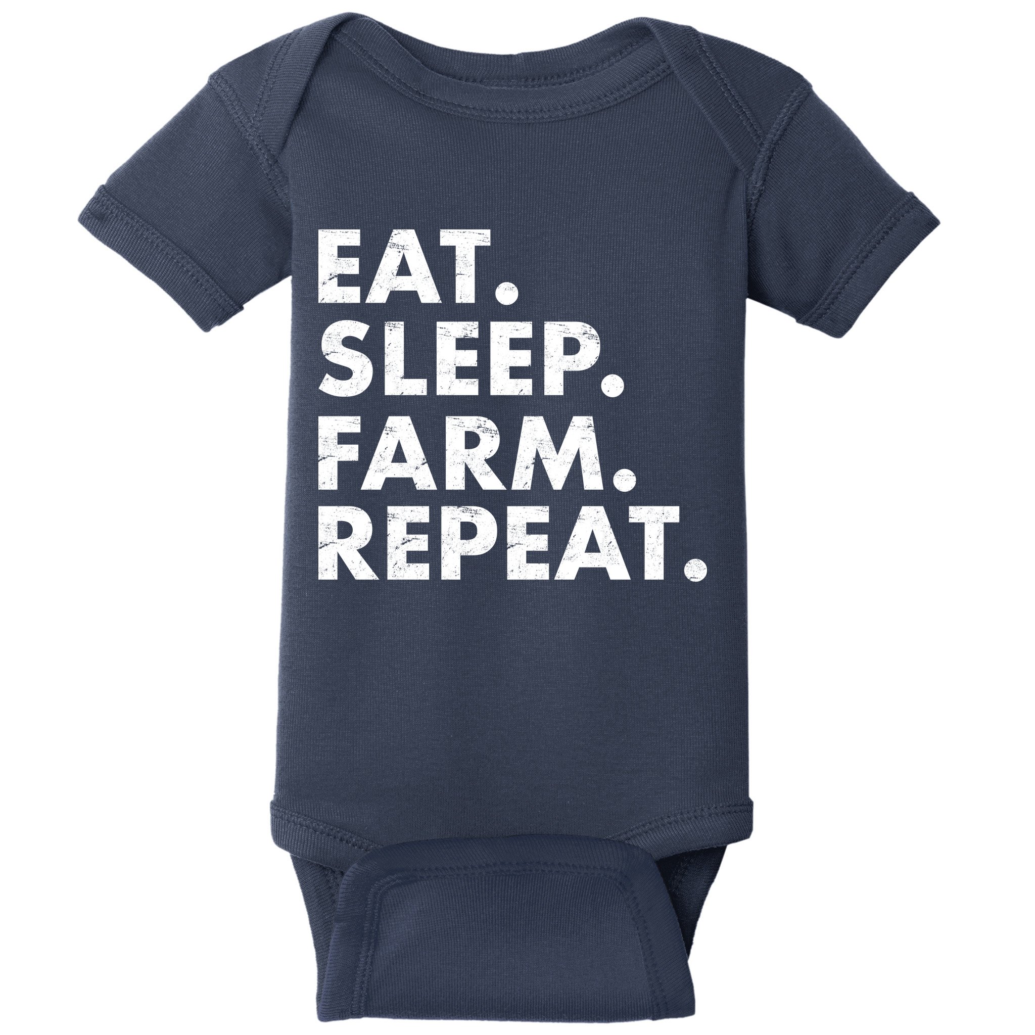 Eat Sleep Farm Repeat Baby Bodysuit