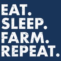 Eat Sleep Farm Repeat Golf Towel