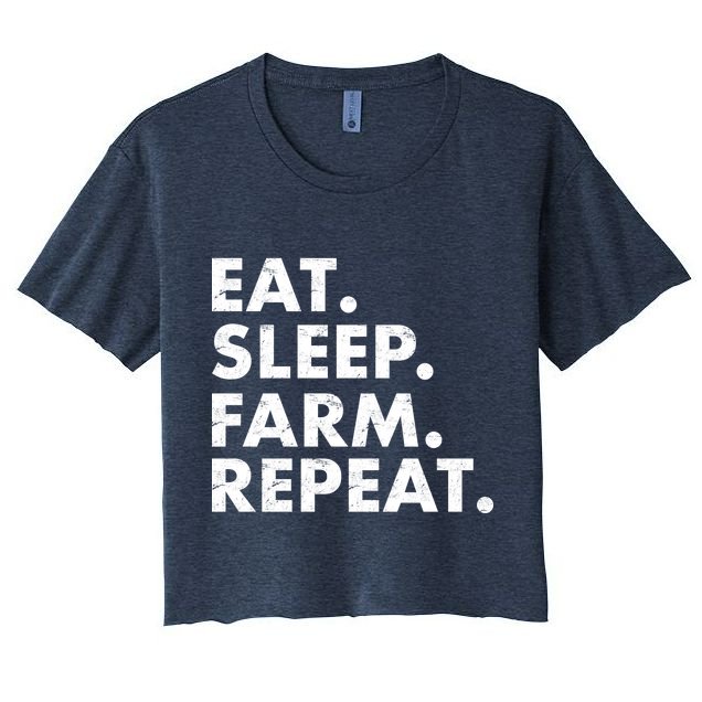 Eat Sleep Farm Repeat Crop Top