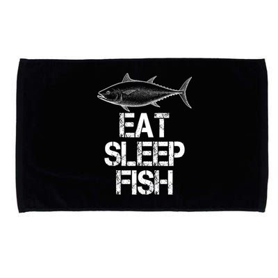 Eat Sleep Fish Fishing Fanatic Microfiber Hand Towel