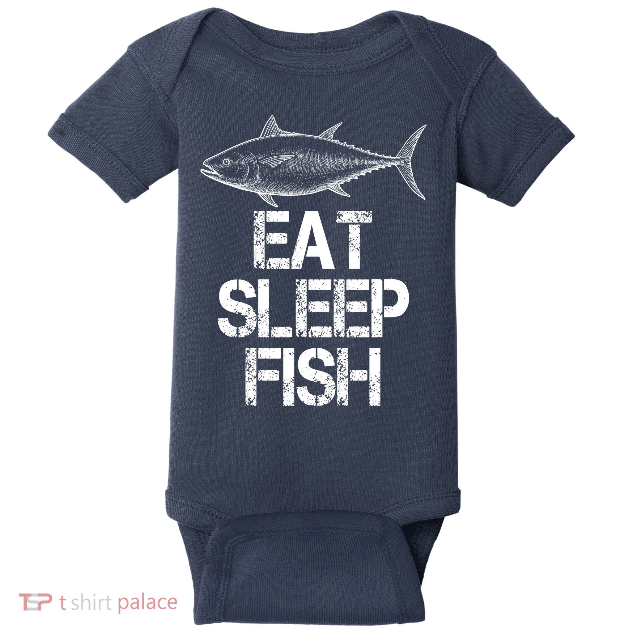 Eat Sleep Fish Fishing Fanatic Baby Bodysuit