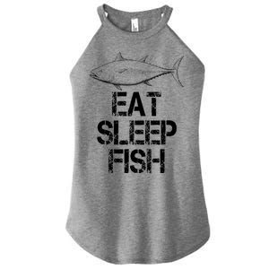 Eat Sleep Fish Fishing Fanatic Women's Perfect Tri Rocker Tank