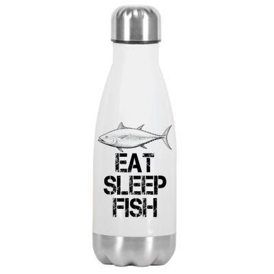 Eat Sleep Fish Fishing Fanatic Stainless Steel Insulated Water Bottle