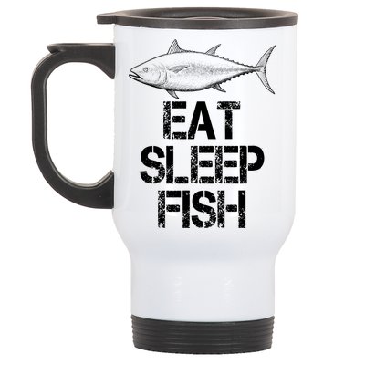 Eat Sleep Fish Fishing Fanatic Stainless Steel Travel Mug