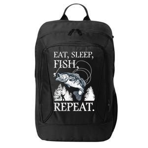 Eat Sleep Fish Repeat City Backpack