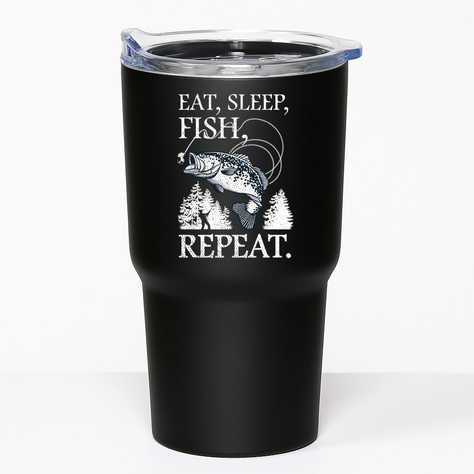 Eat Sleep Fish Repeat Tumbler