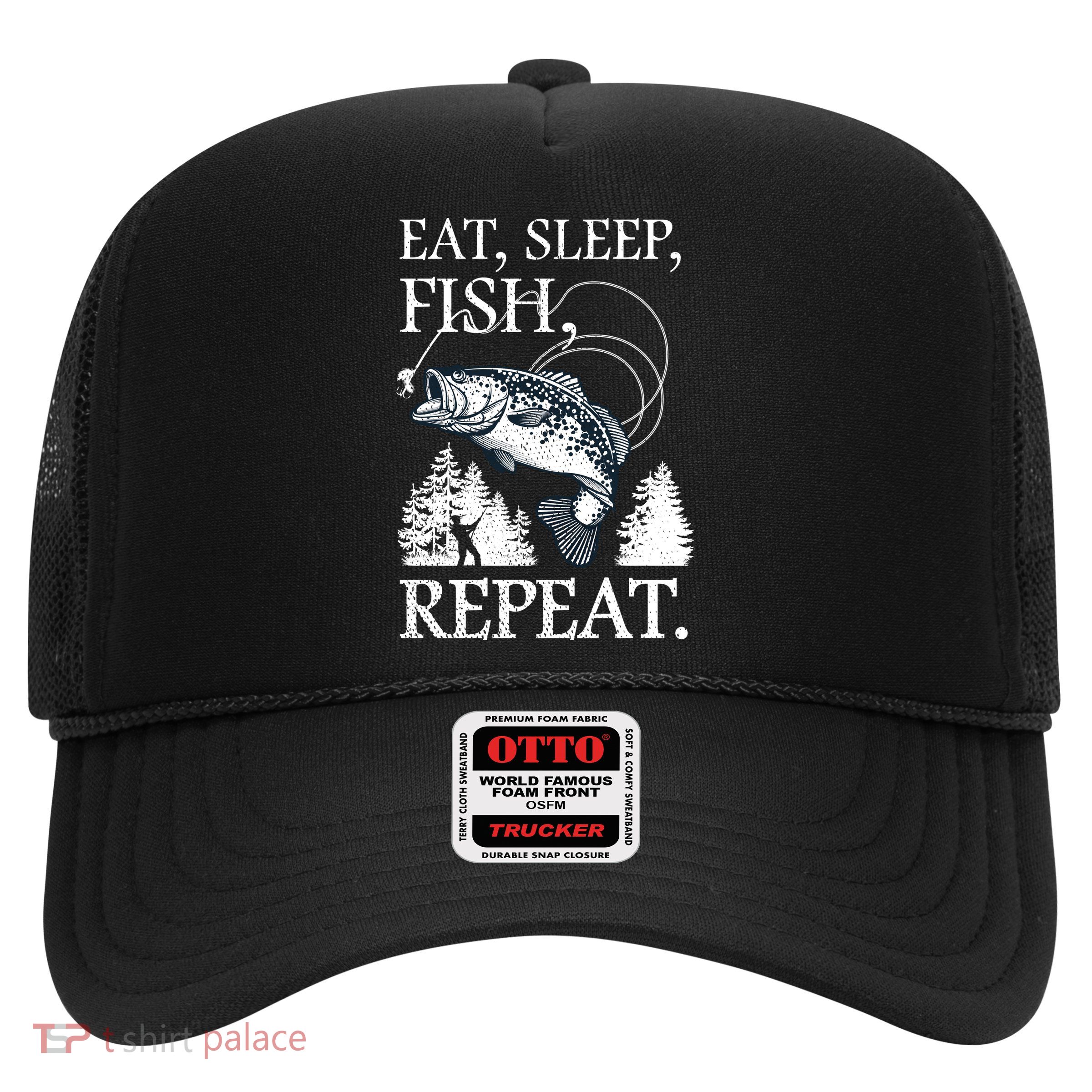 Eat Sleep Fish Repeat Trucker Hat