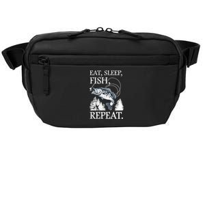 Eat Sleep Fish Repeat Crossbody Pack