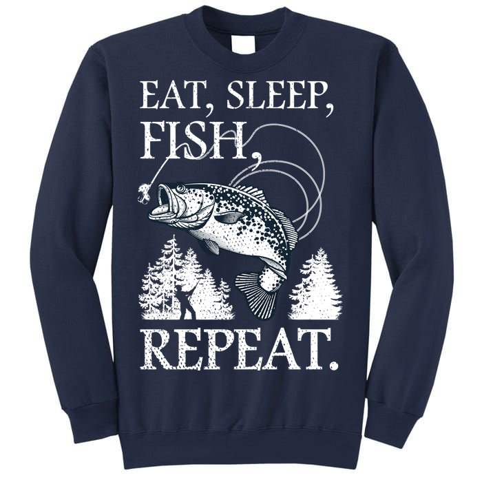 Eat Sleep Fish Repeat Sweatshirt