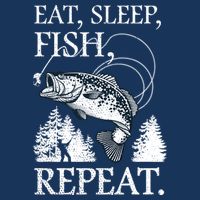 Eat Sleep Fish Repeat T-Shirt