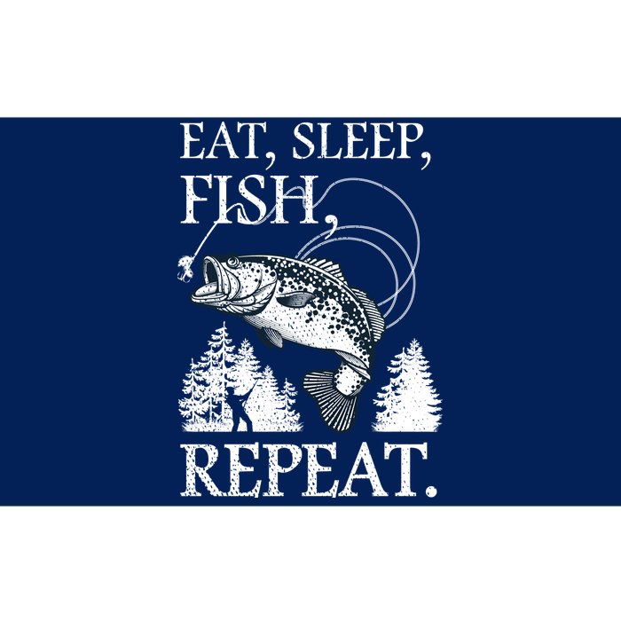 Eat Sleep Fish Repeat Bumper Sticker