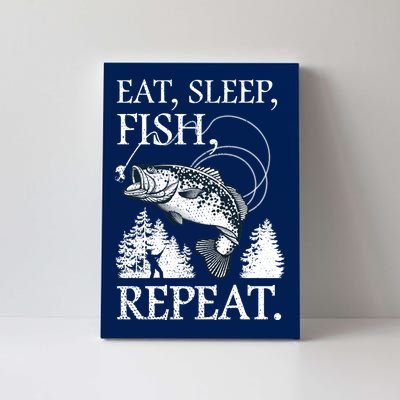 Eat Sleep Fish Repeat Canvas