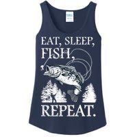 Eat Sleep Fish Repeat Ladies Essential Tank