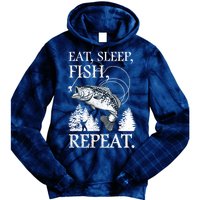 Eat Sleep Fish Repeat Tie Dye Hoodie