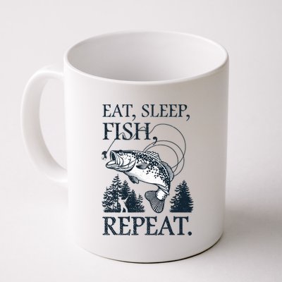 Eat Sleep Fish Repeat Coffee Mug