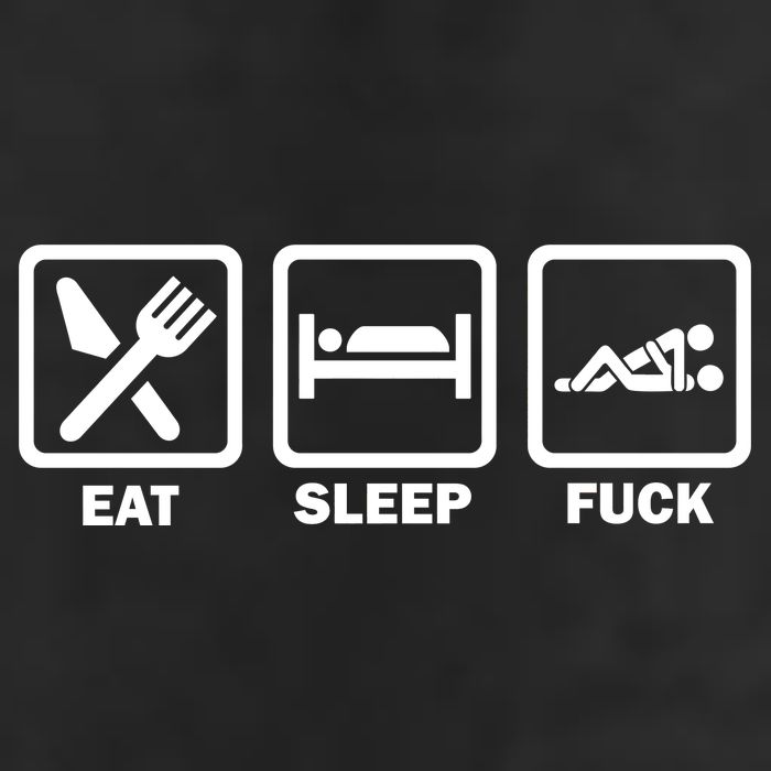 Eat Sleep Fuck 7 Panel Mesh Trucker Snapback Hat