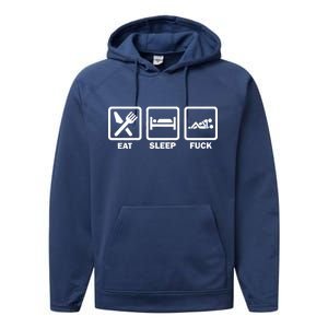 Eat Sleep Fuck Performance Fleece Hoodie