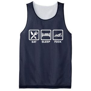 Eat Sleep Fuck Mesh Reversible Basketball Jersey Tank