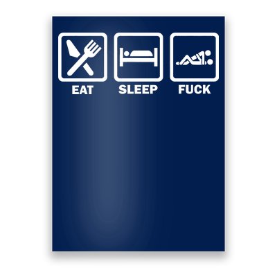 Eat Sleep Fuck Poster