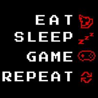 Eat Sleep Game Repeat Drawstring Bag