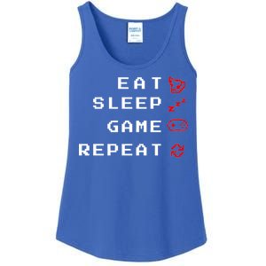 Eat Sleep Game Repeat Ladies Essential Tank