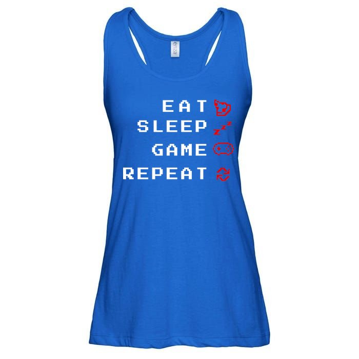 Eat Sleep Game Repeat Ladies Essential Flowy Tank