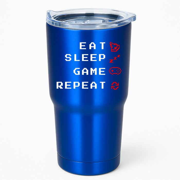 Eat Sleep Game Repeat Tumbler