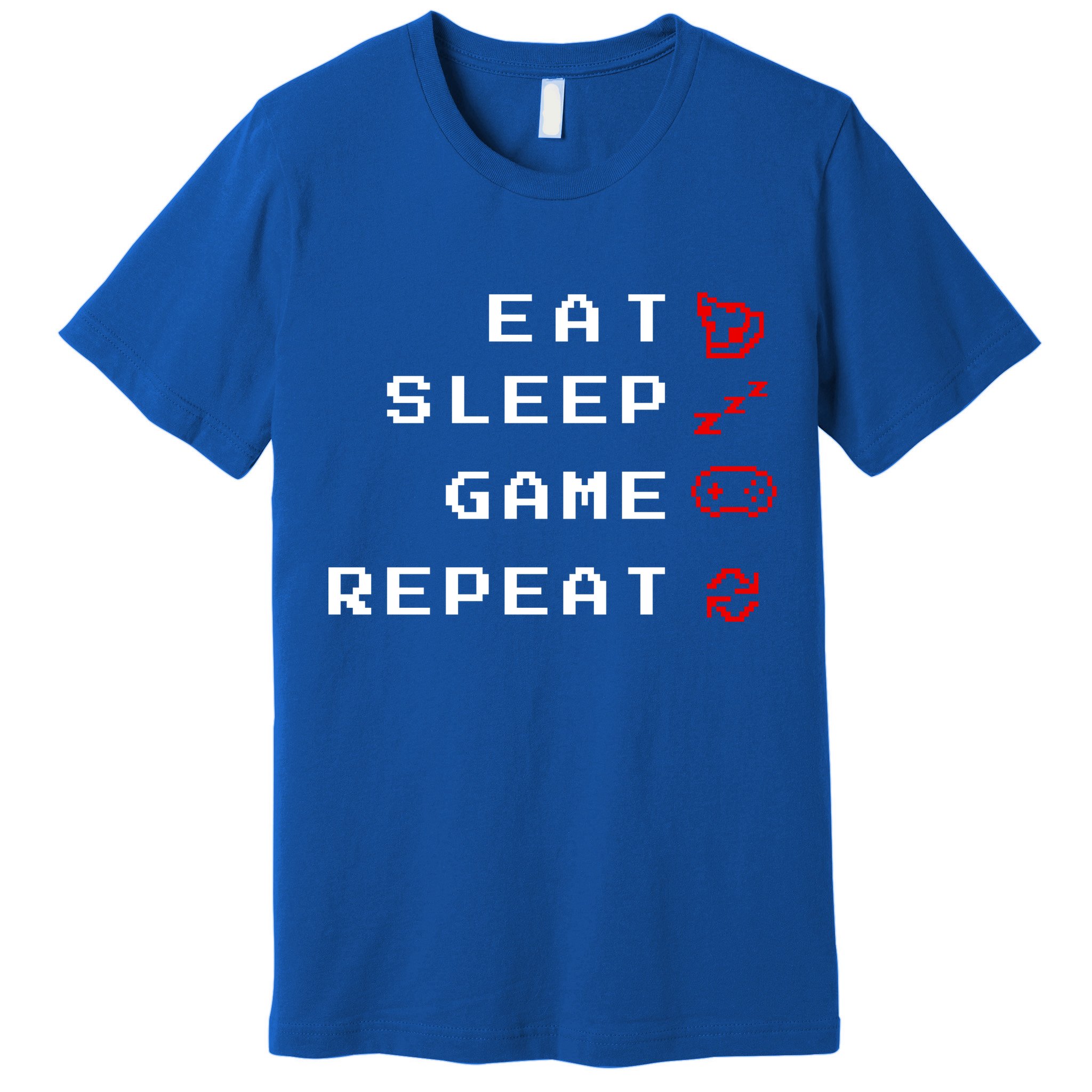 Eat Sleep Game Repeat Premium T-Shirt