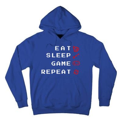 Eat Sleep Game Repeat Tall Hoodie