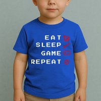 Eat Sleep Game Repeat Toddler T-Shirt