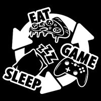 Eat Sleep Game Repeat Funny Gamer Tall T-Shirt
