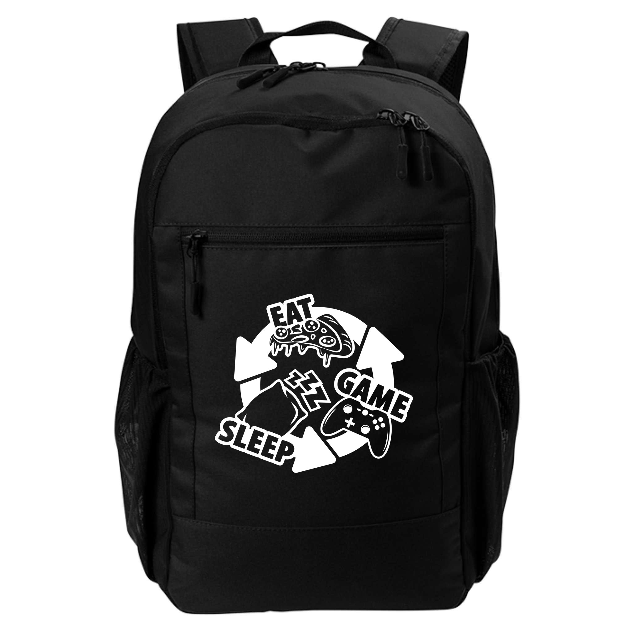 Eat Sleep Game Repeat Funny Gamer Backpack