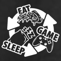 Eat Sleep Game Repeat Funny Gamer Hat