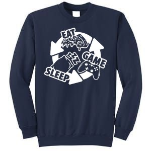 Eat Sleep Game Repeat Funny Gamer Sweatshirt