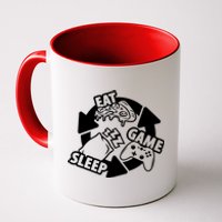 Eat Sleep Game Repeat Funny Gamer Coffee Mug