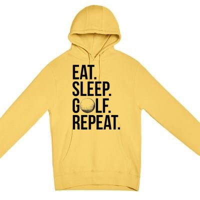 Eat Sleep Golf Repeat Premium Pullover Hoodie