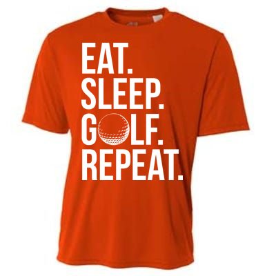 Eat Sleep Golf Repeat Cooling Performance Crew T-Shirt