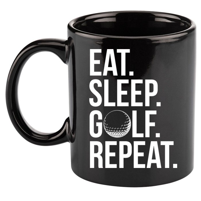Eat Sleep Golf Repeat 11oz C Handle Ceramic Mug