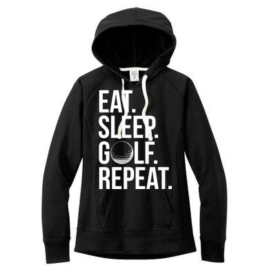 Eat Sleep Golf Repeat Women's Fleece Hoodie