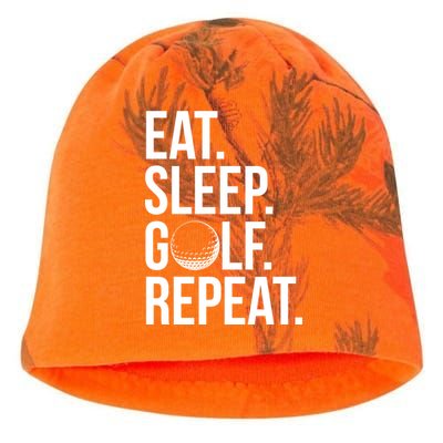 Eat Sleep Golf Repeat Kati - Camo Knit Beanie